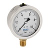 Bourdon tube pressure gauge Type: 3660 Stainless steel 304/Plastic R63 Measuring range: from -1 to 0 bar Glycerin Process connection material: Brass 1/4" BSPP(G)